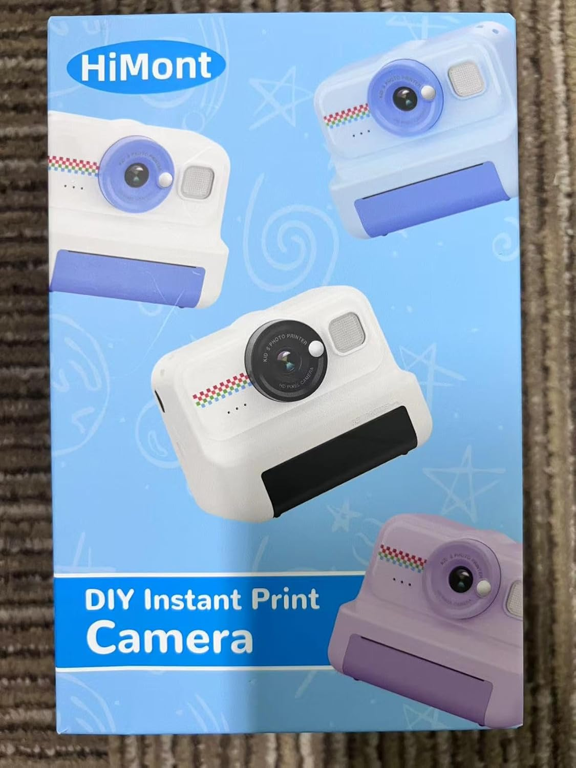 Kids Camera Instant Print, 1080P Instant Print Camera for Kids with 32GB Card & 