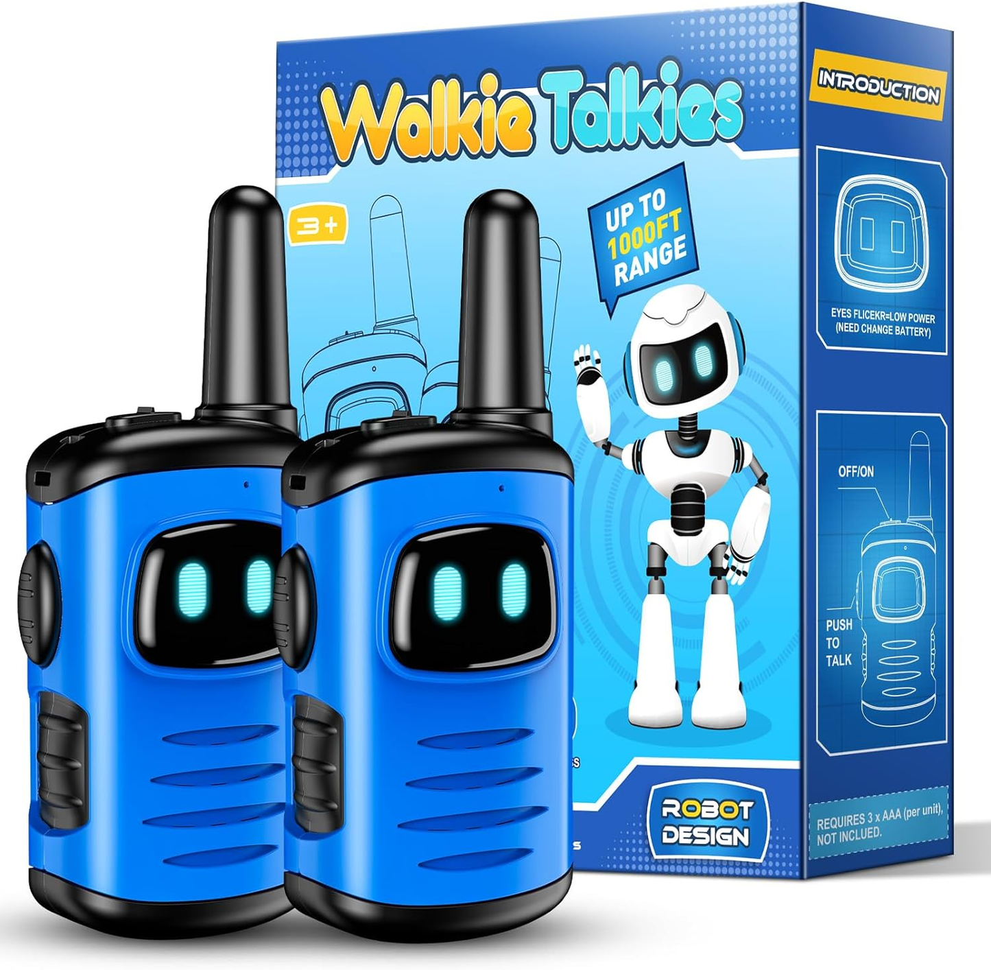 Walkie Talkie Kids, Toys for 3-8 Year Old Boy Gift for 5 6 7 8 Year Olds