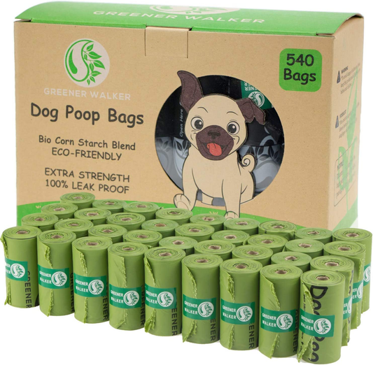 Poo Bags for Dog Waste, 540 Extra Thick Strong 100% Leak Proof Biodegradable Dog