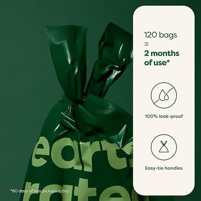 Earth Rated Dog Poo Bags Guaranteed Leak Proof and Extra Thick Waste Bag Refill