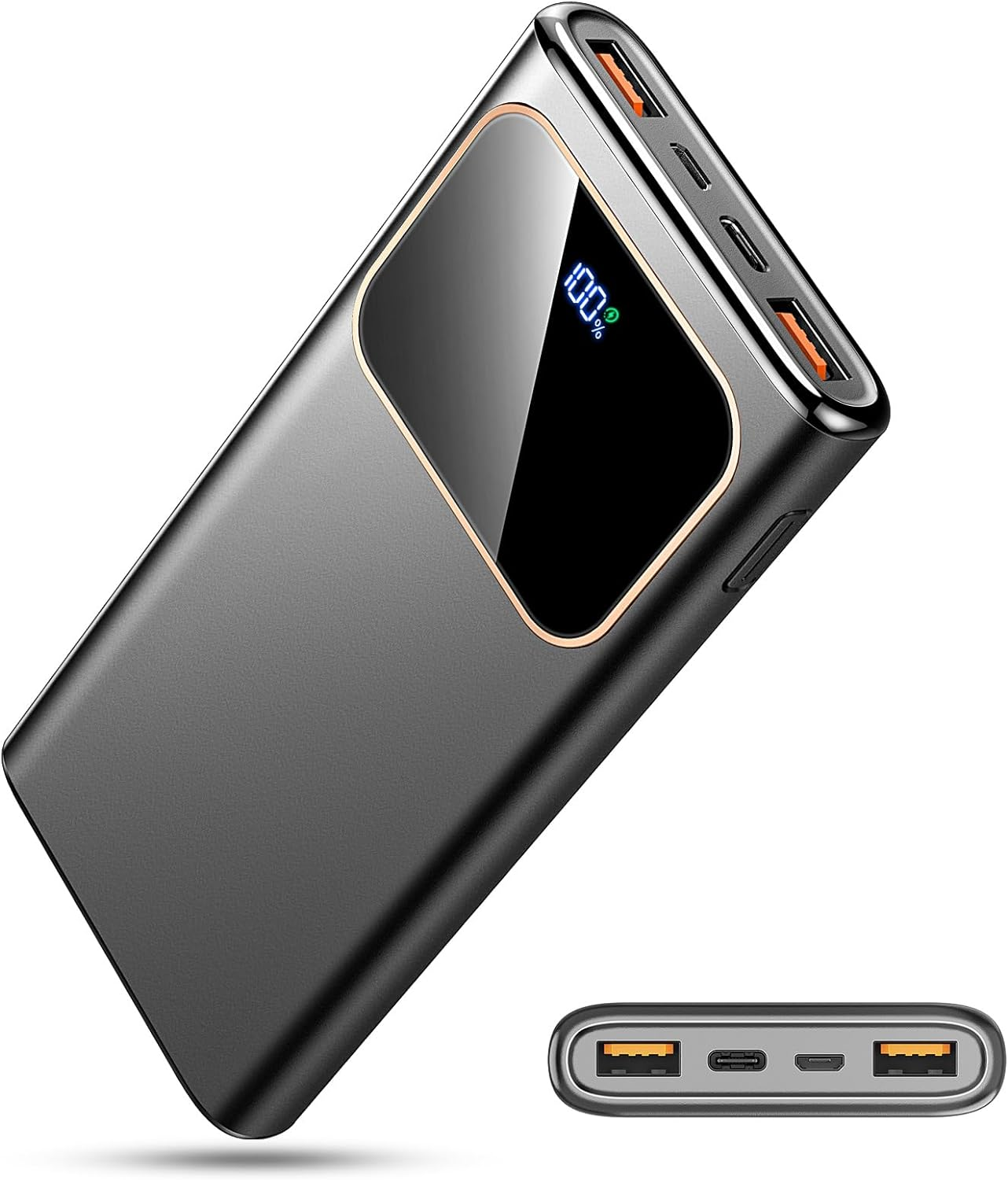 Power Bank Fast Charging 10000Mah, 22.5W USB C Input & Output with LED Display