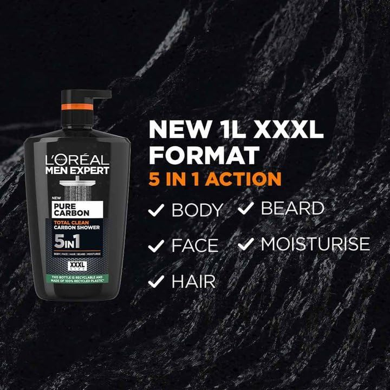 L'Oréal Men Expert Pure Carbon Shower Gel Large XXL 1L