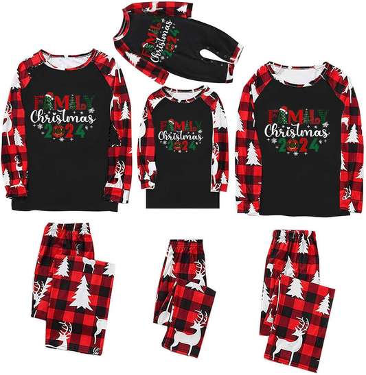 Family Christmas Pyjamas Set 2024 Xmas Family Pajamas Matching Sets Christmas Ma