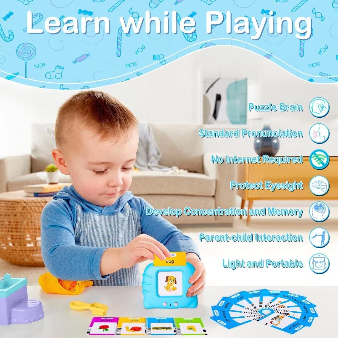 Talking Flash Cards Educational Toys for Learning Reading Machine with 224 Words