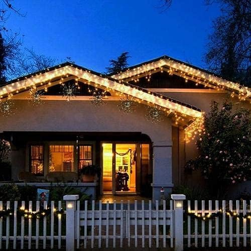 Fairy Lights Battery Powered,120LED 12M 8 Modes with Remote (Warm White){2 Pack}