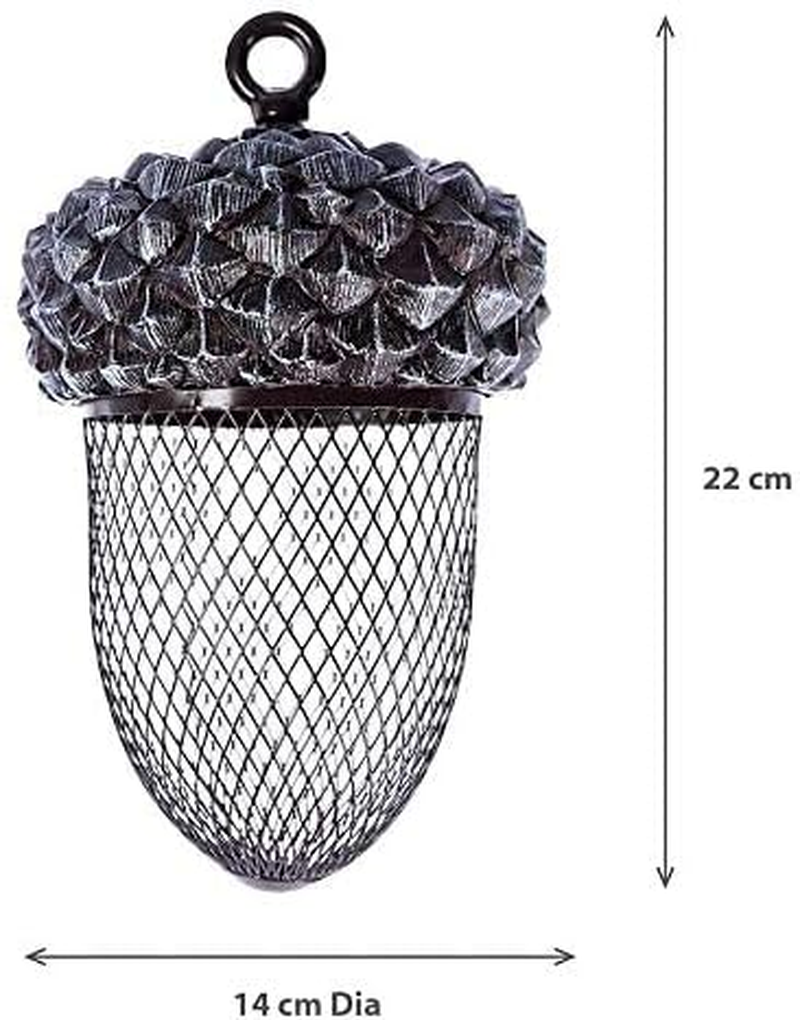 Acorn Bird Feeder - Outdoor Mounted Mixed Nuts Feeding Station for Wild