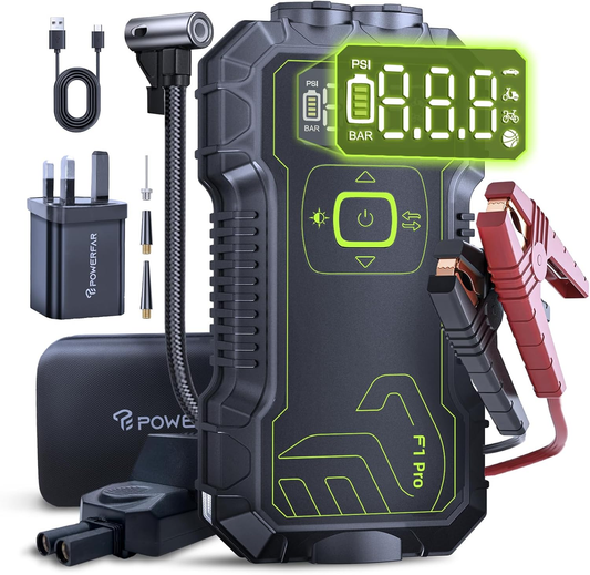 12V Battery Charger Car Jump Starter Power Bank,Type-C Fast Charging,Usb QC3.0