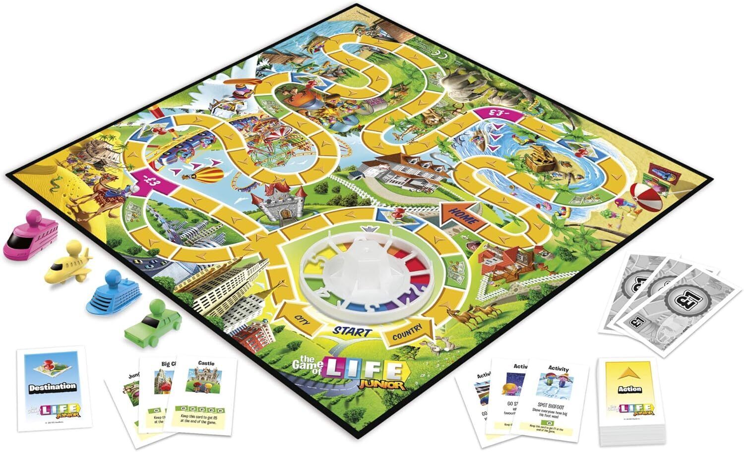 the Game Junior Board Game for Kids from Age 5, Game for 2 to 4 Players