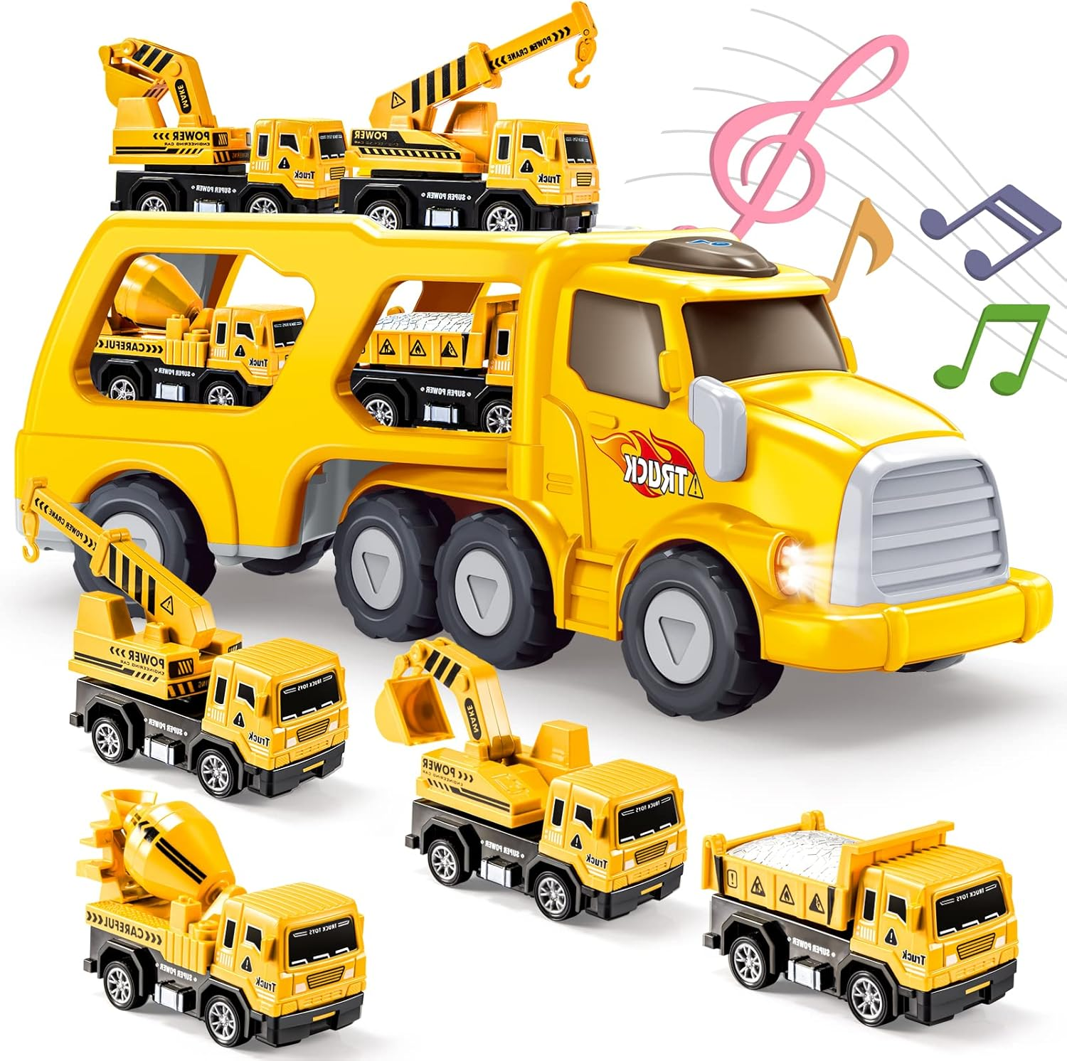 Toy Cars Construction Toys for Digger ,Truck For Gifts and Boys 