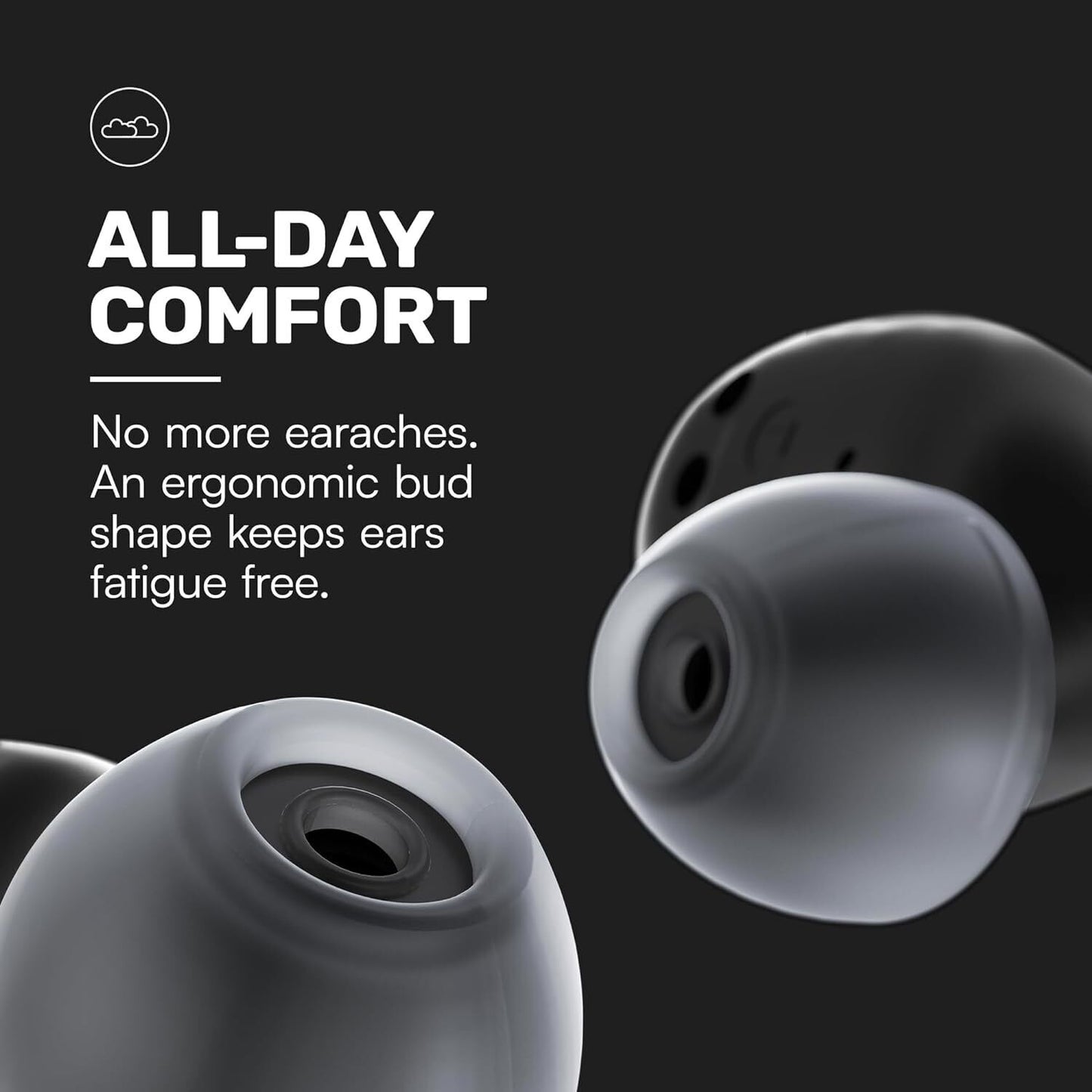 Everyday Bluetooth Wireless Earbuds - In-Ear with 32 Hours Playtime