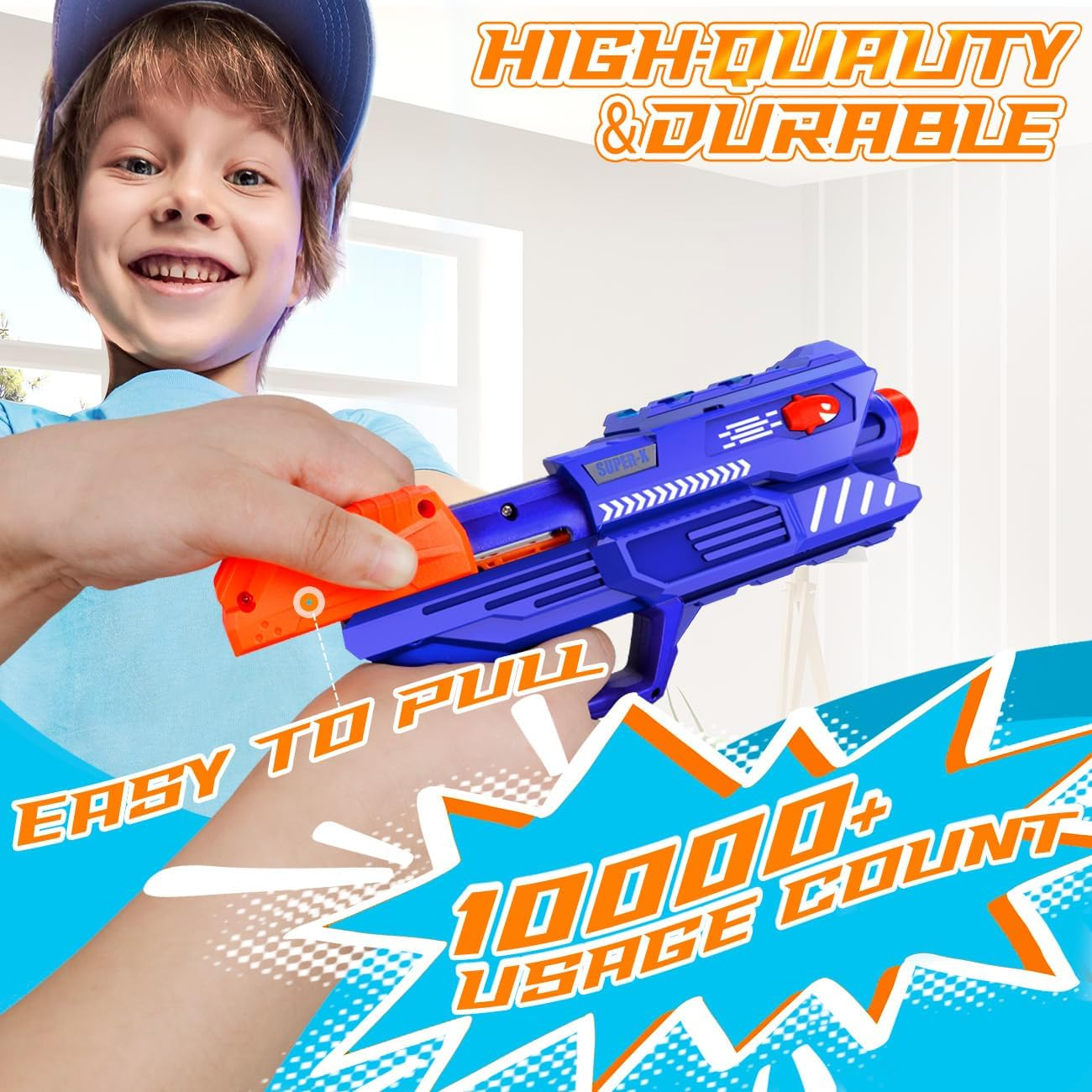 Hover Shooting Games Nerf Gun Toy with Auto Reset for Boys and Girls