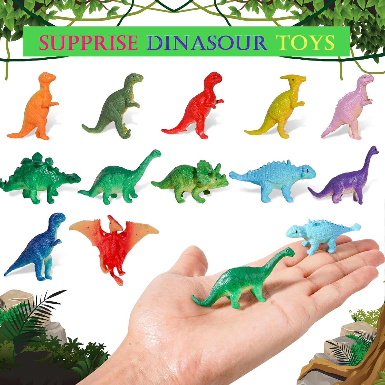 Dinosaur Bath Bombs for Kids with Surprise inside Organic Bubble