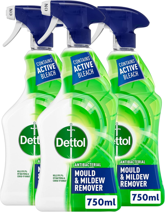 Mould Remover, Multipack of 3 X 750Ml, Total 2.25L, Mould and Mildew Remover,