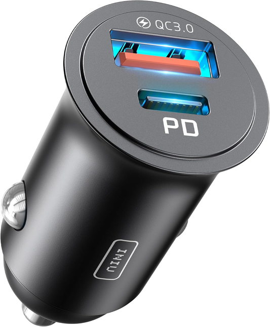 Car Charger,  USB Charger Total 60W [USB C 30W+USB a 30W] 12V USB Socket