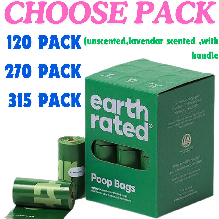 Earth Rated Dog Poo Bags Guaranteed Leak Proof and Extra Thick Waste Bag Refill