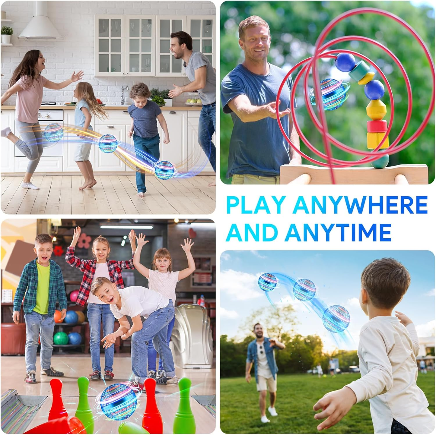 Flying Orb Ball Toys 2024, Boomerang Ball, 360°Rotating Hand Controlled Hover