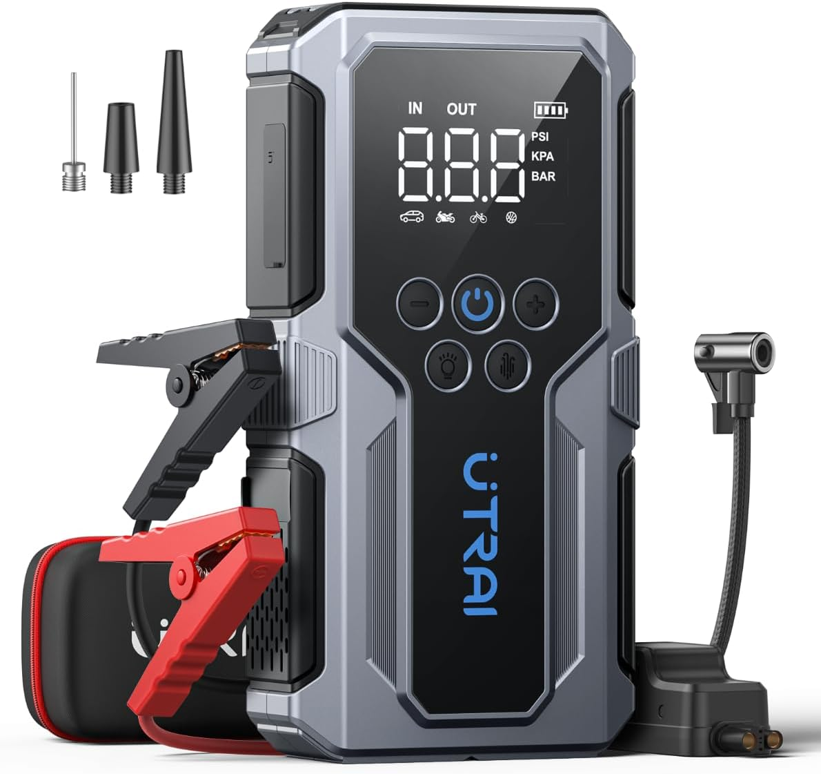 Portable Car Battery Jump Starter Booster,Car12V Vehicles with LED Flashlight