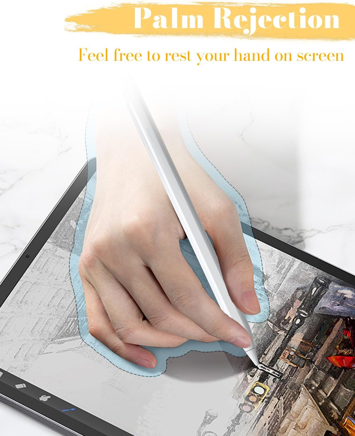 Stylus Pen with Palm Rejection and Wireless Charging Ipad Pencil