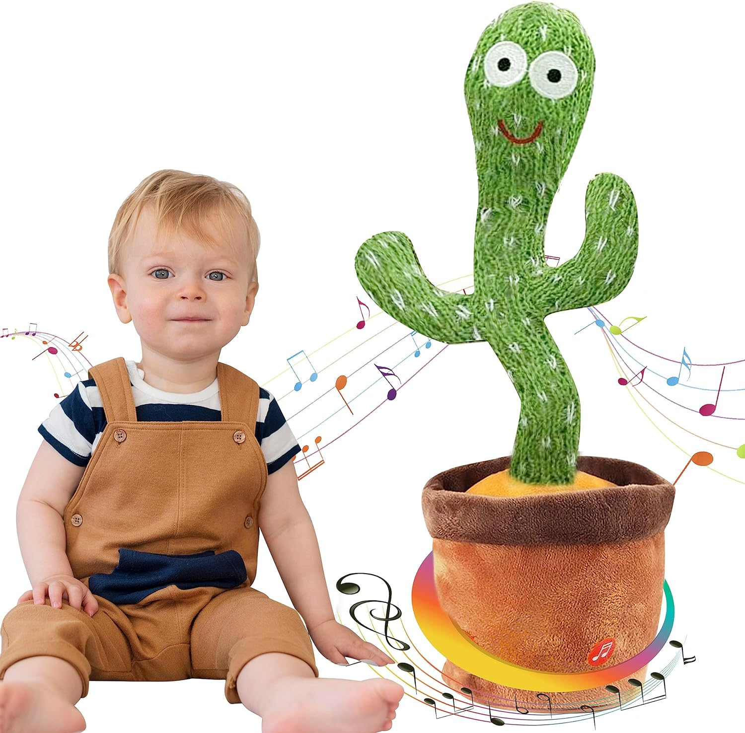 Talking Cactus Toy Repeating Sensory Toys – Baby Boy and Baby Girl Toys