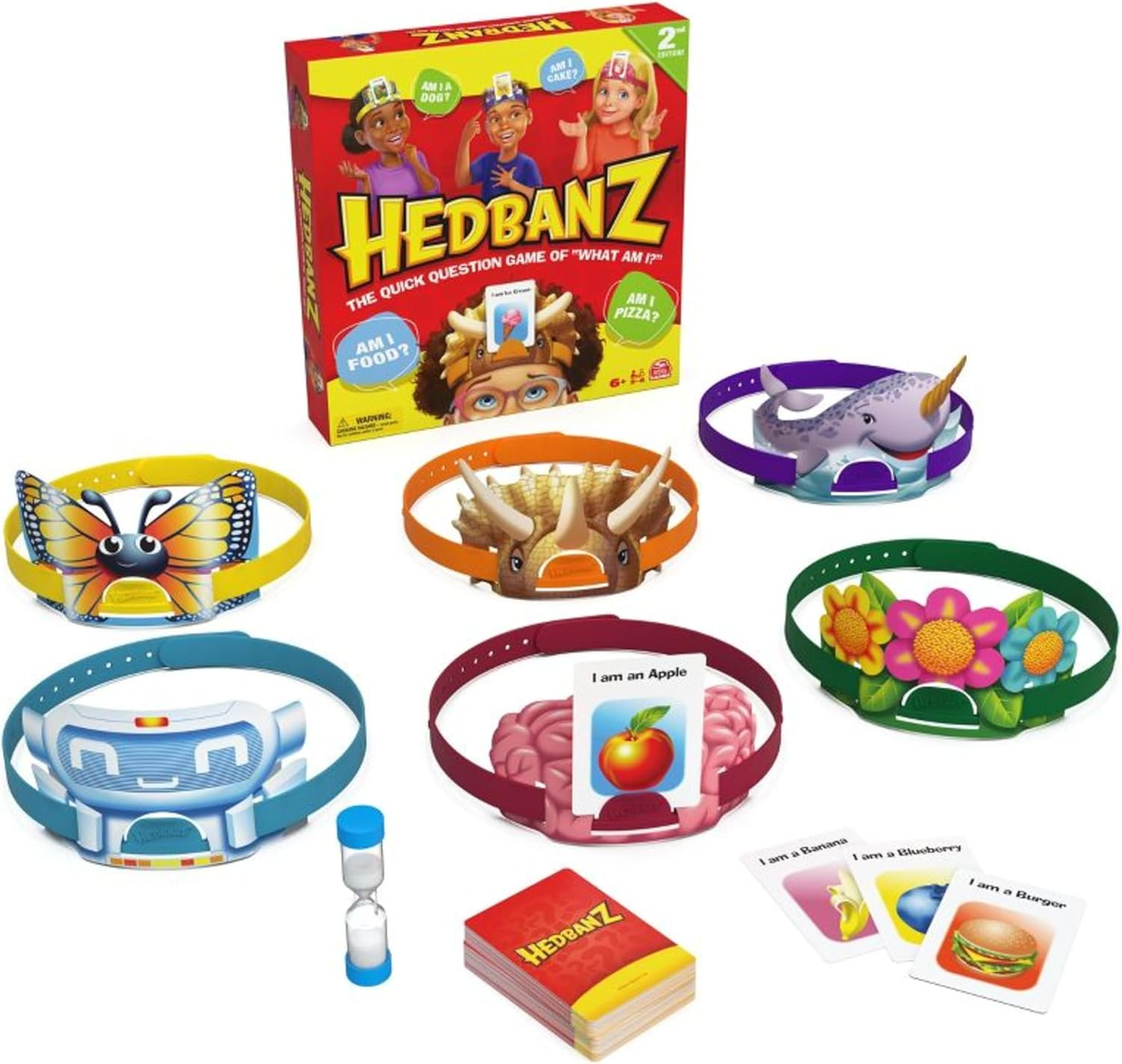 Hedbanz 2Nd Edition Picture Guessing Board Game Family and  Kids’ Games  