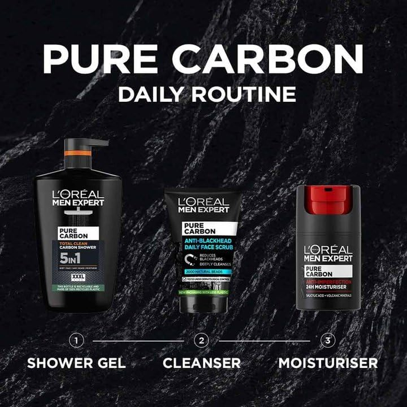 L'Oréal Men Expert Pure Carbon Shower Gel Large XXL 1L