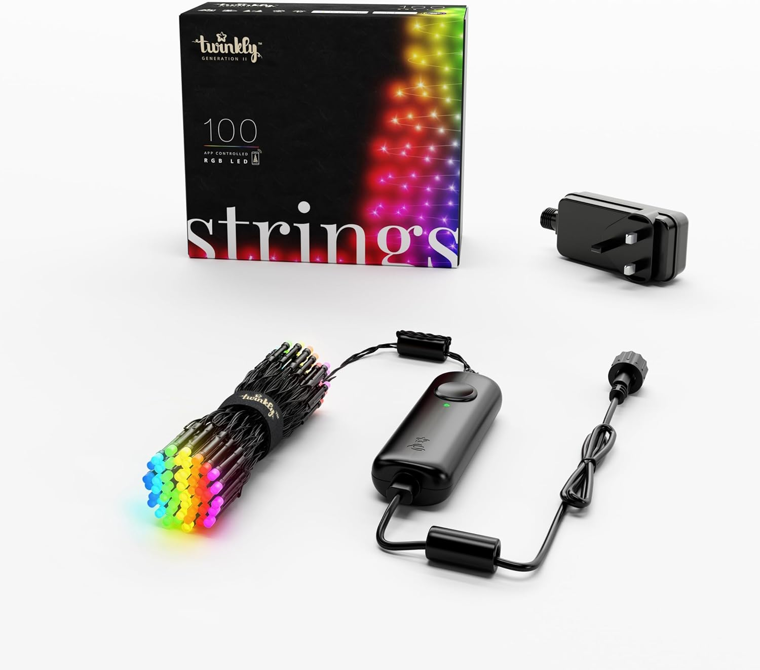 Strings 100 LED RGB, LED Light String for In- and Outdoor, Christmas Lights,