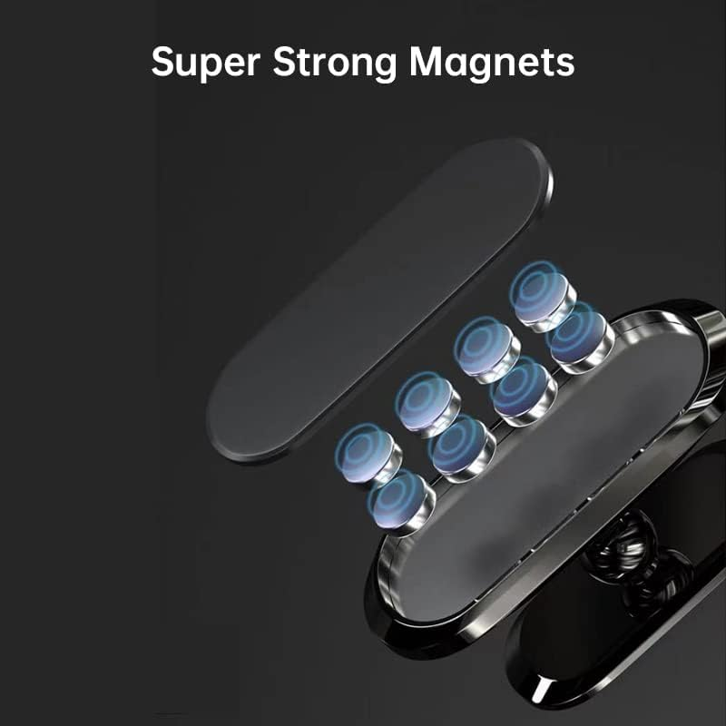 Phone Holder for Car, 8 Strong Magnets Upgraded , Magnetic Mount with 360° Rotat