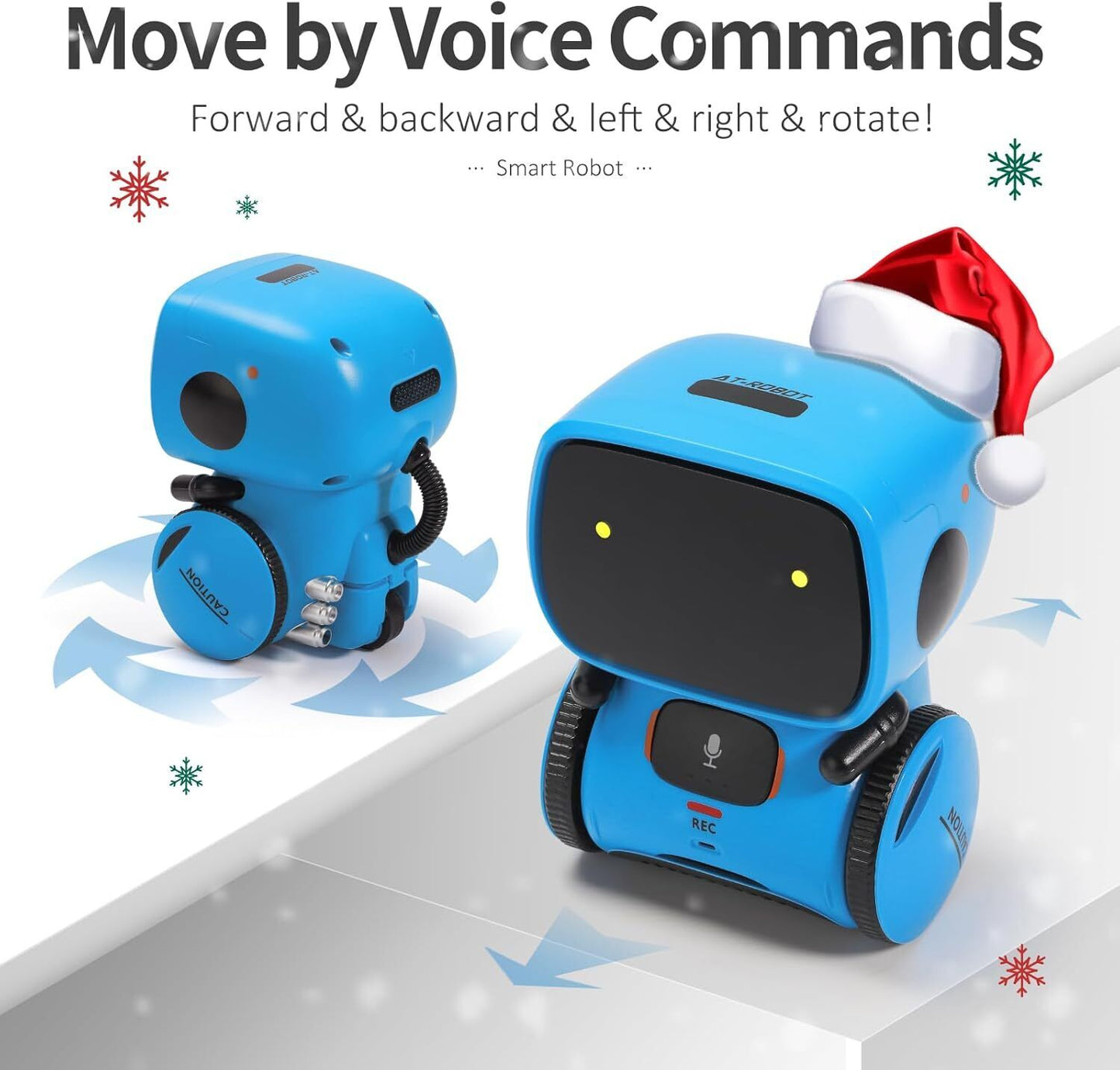 Interactive Smart & Intelligent Robot Toys, Voice Control & Touch Sense for Kids