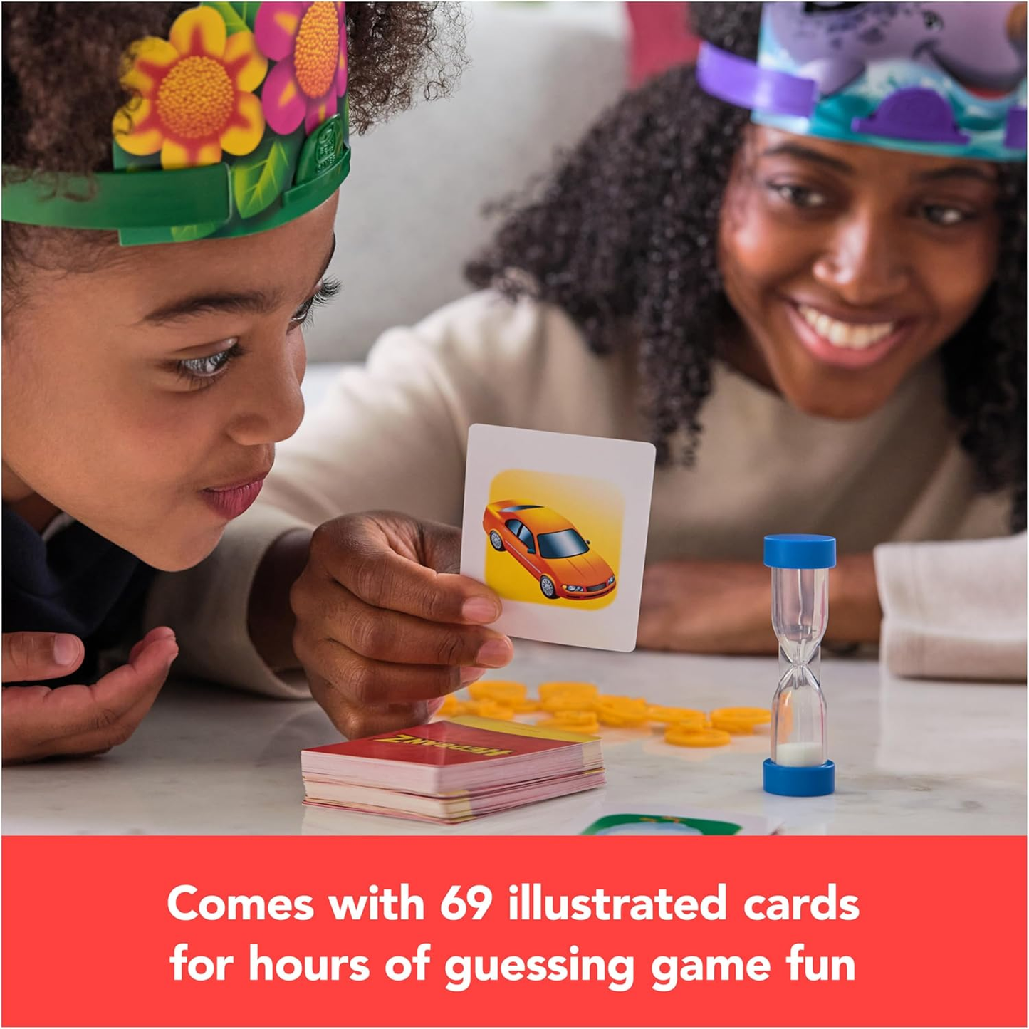 Hedbanz 2Nd Edition Picture Guessing Board Game Family and  Kids’ Games  