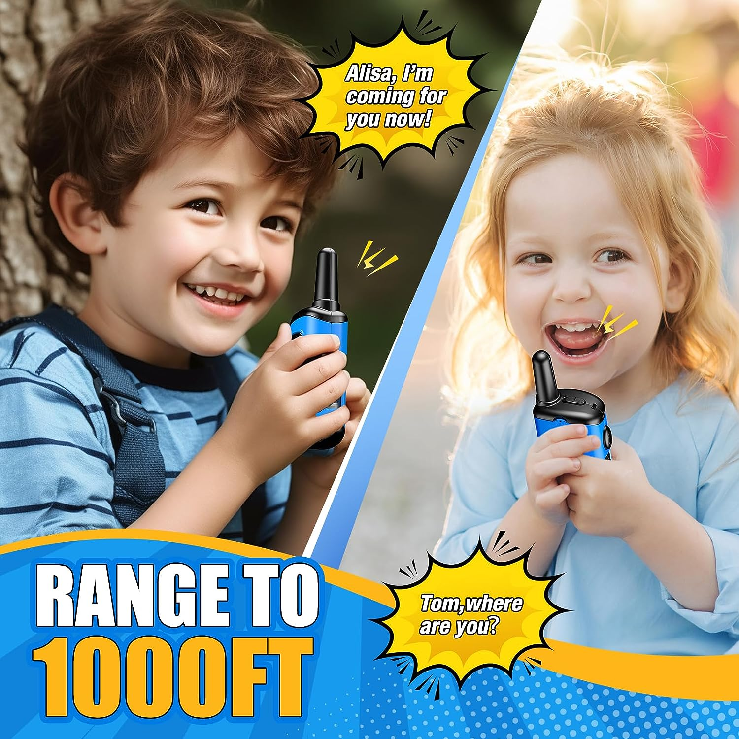 Walkie Talkie Kids, Toys for 3-8 Year Old Boy Gift for 5 6 7 8 Year Olds