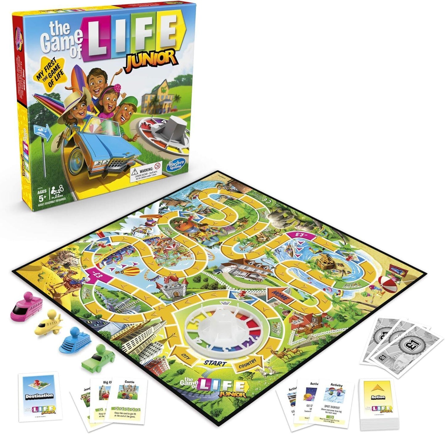 the Game Junior Board Game for Kids from Age 5, Game for 2 to 4 Players