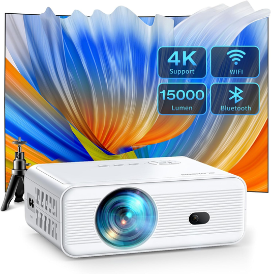 Mini Projector with Wifi and Bluetooth 1080P 4K Projector