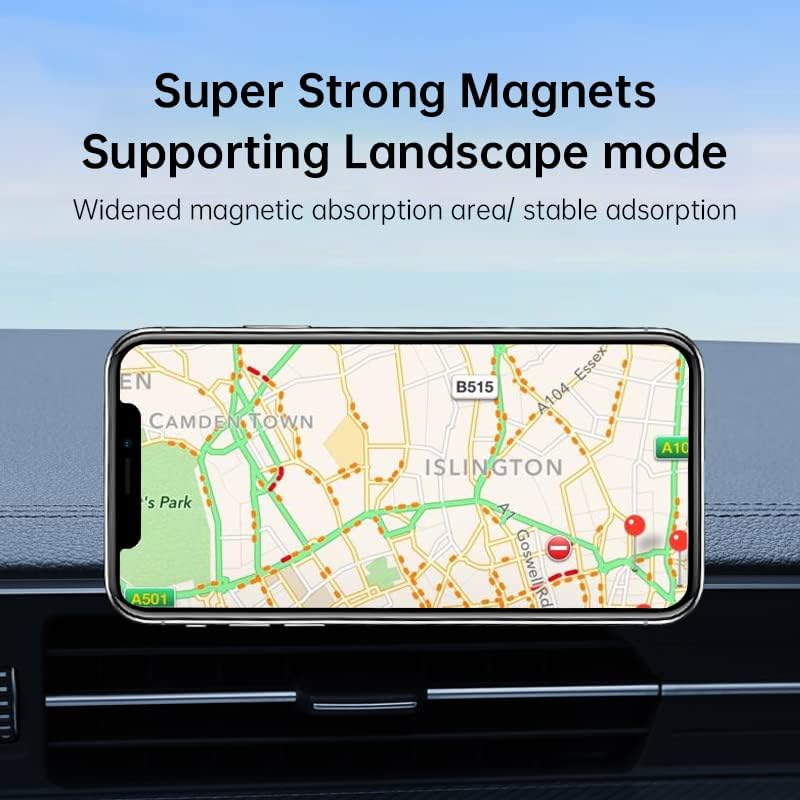 Phone Holder for Car, 8 Strong Magnets Upgraded , Magnetic Mount with 360° Rotat