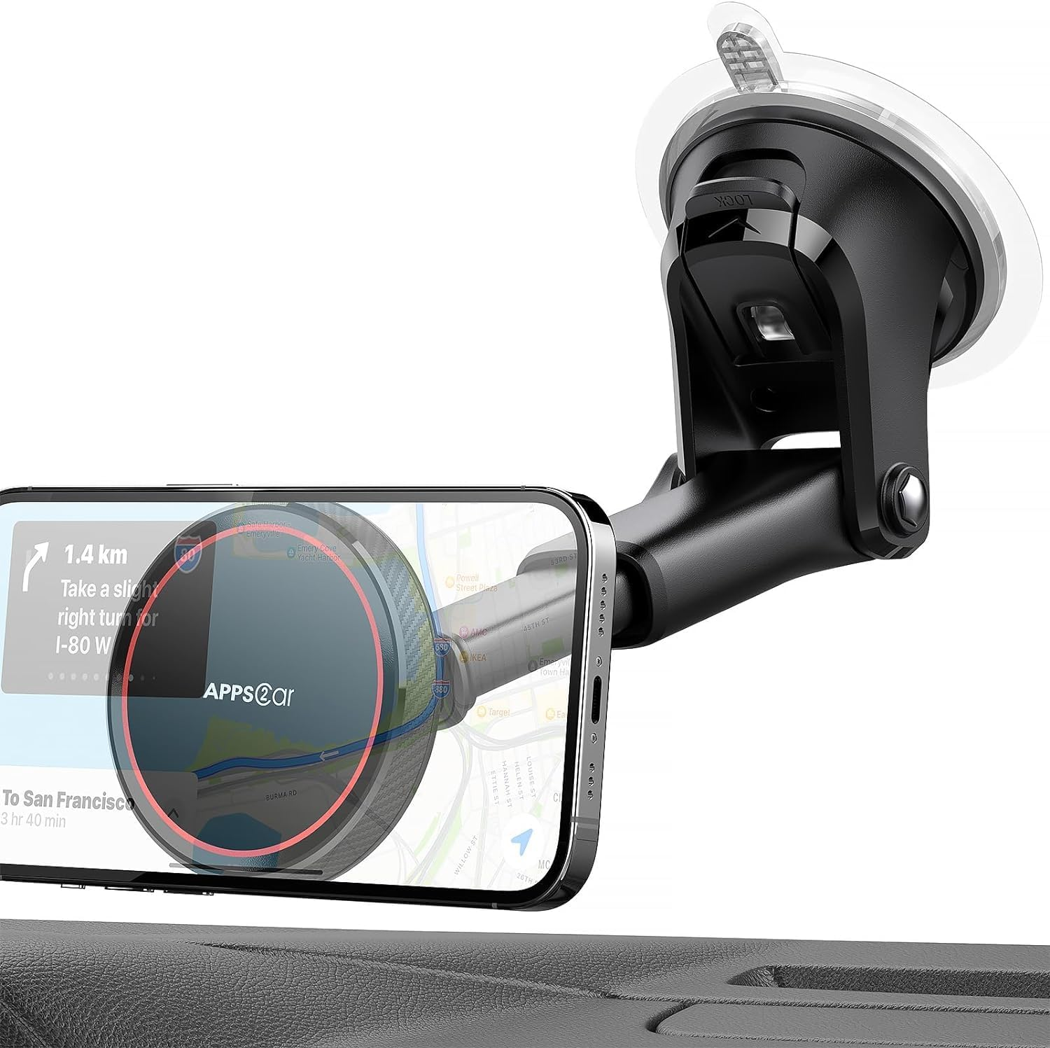 Magsafe Car Mount, Windcreen Dashboard Magnetic phone Holder