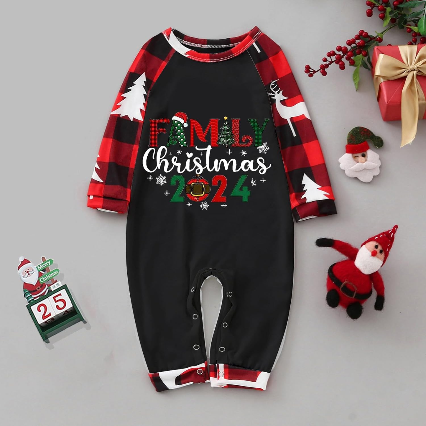 Family Christmas Pyjamas Set 2024 Xmas Family Pajamas Matching Sets Christmas Ma